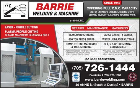 cnc machine shops barrie|Contact .